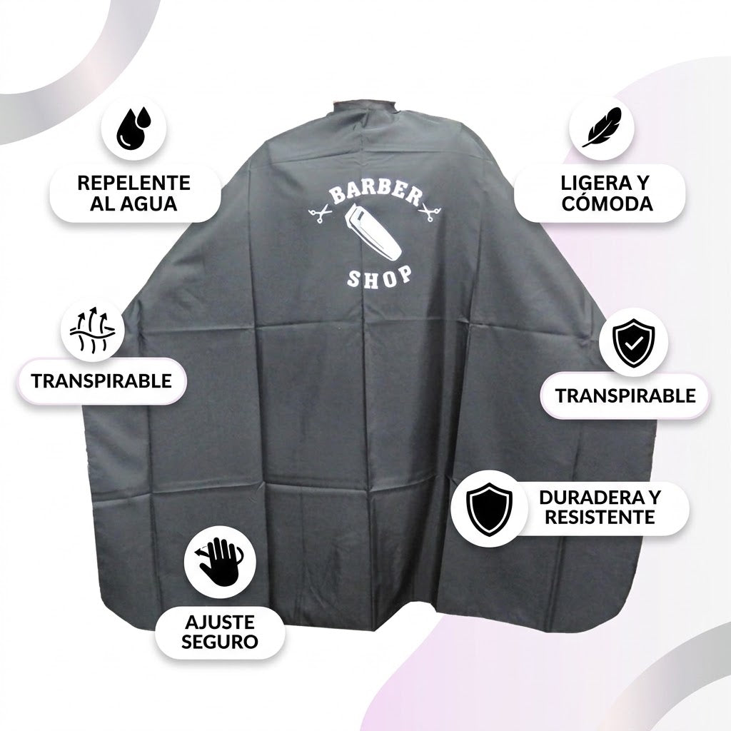 Capa de Corte Profesional Cite of Paris Barber Shop CC011
