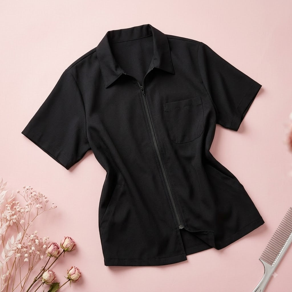 CITE OF PARIS Jacket Profesional de Barbero Negro Medium – CC020