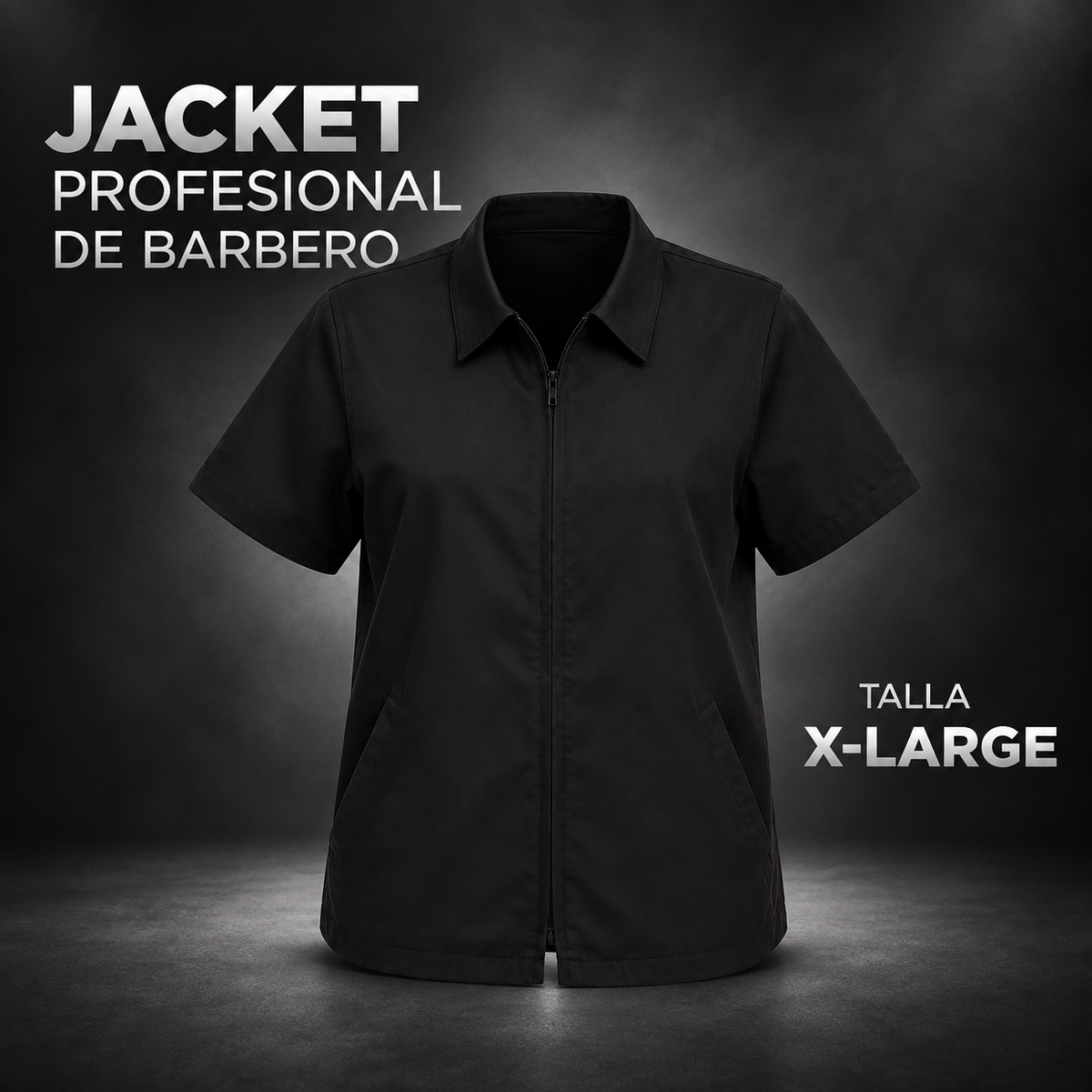 Cite of Paris Jacket Profesional de Barbero Negro X-Large CC022