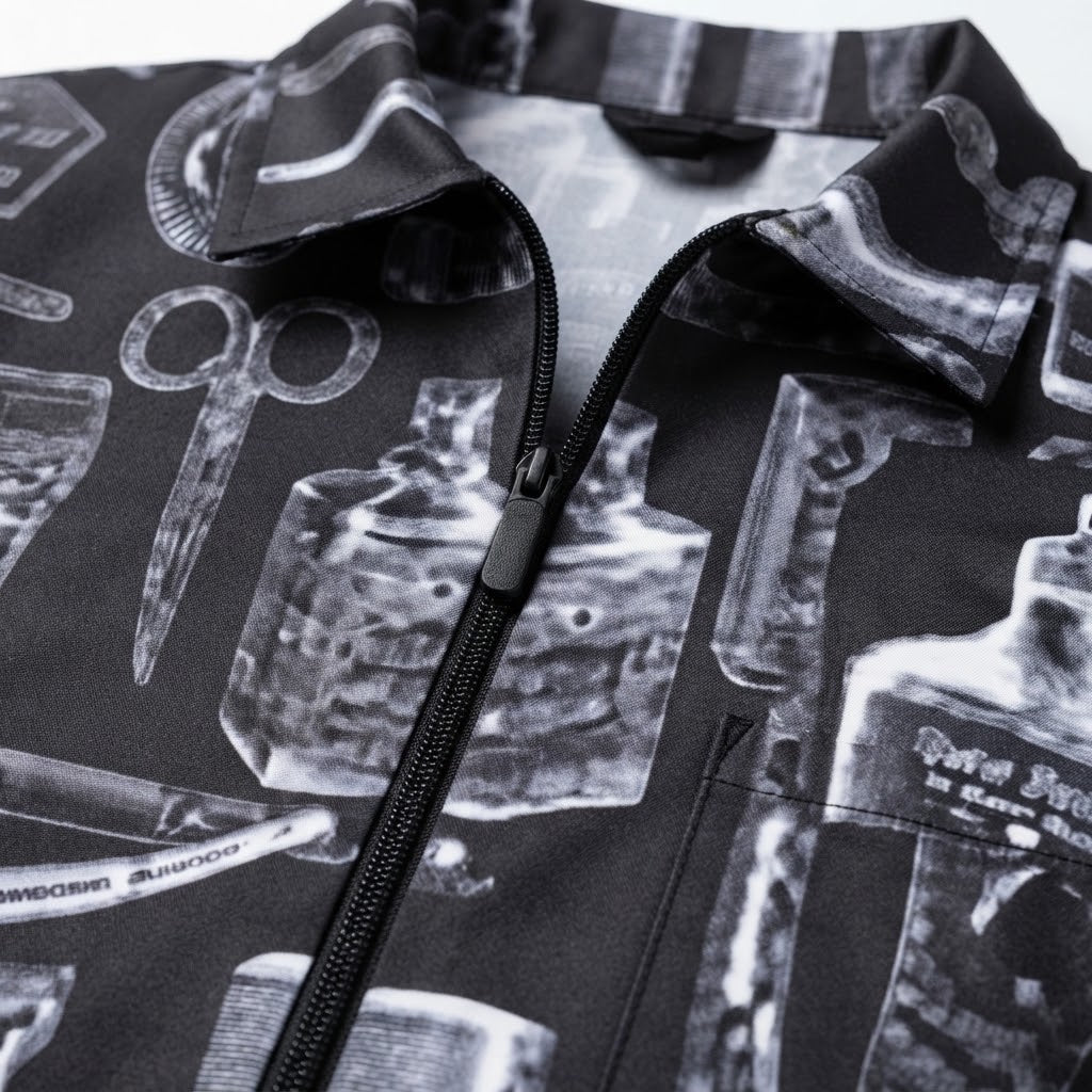 Cite of Paris Jacket de Barbero Estampado Extra Large CC026