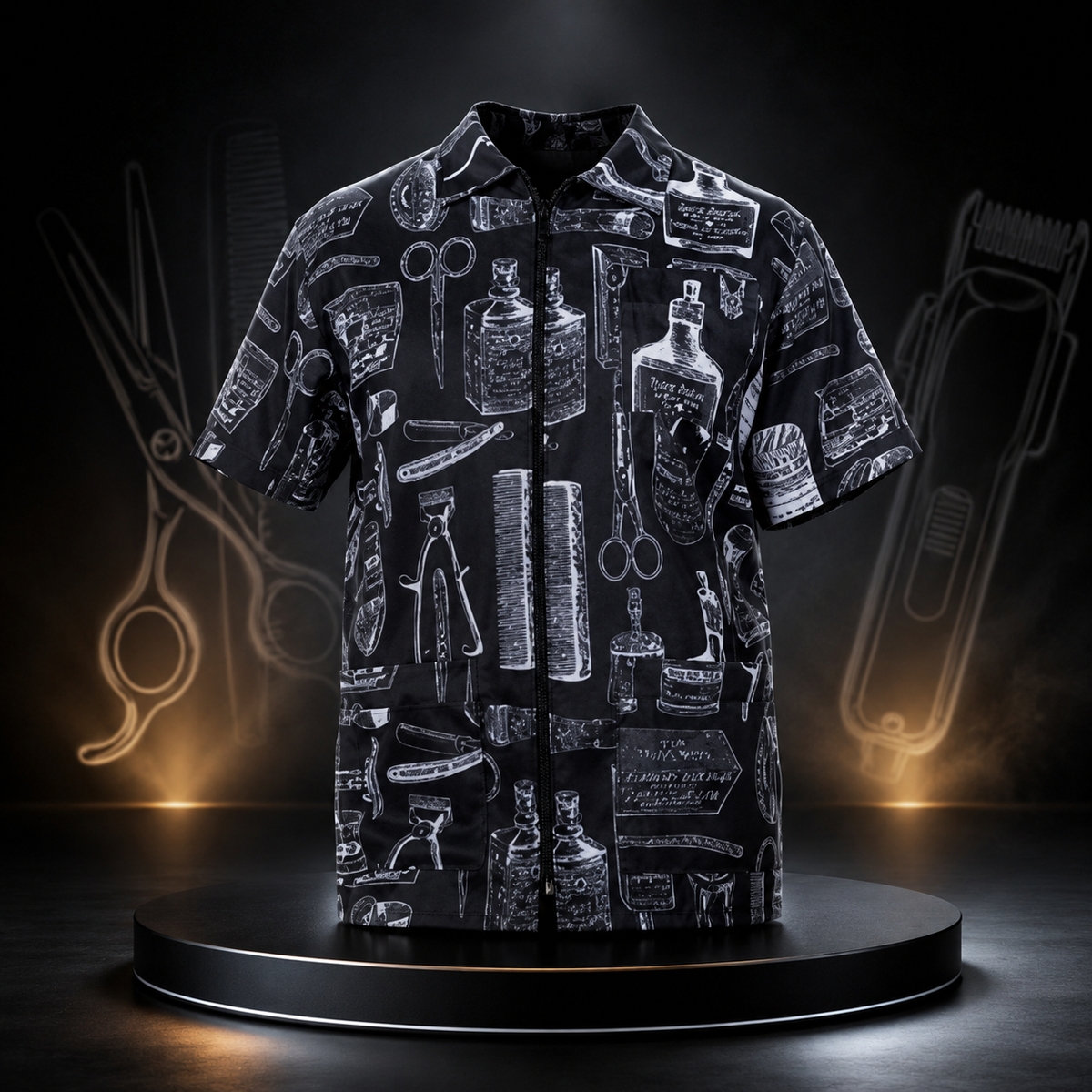 Cite of Paris Jacket de Barbero Estampado Extra Large CC026