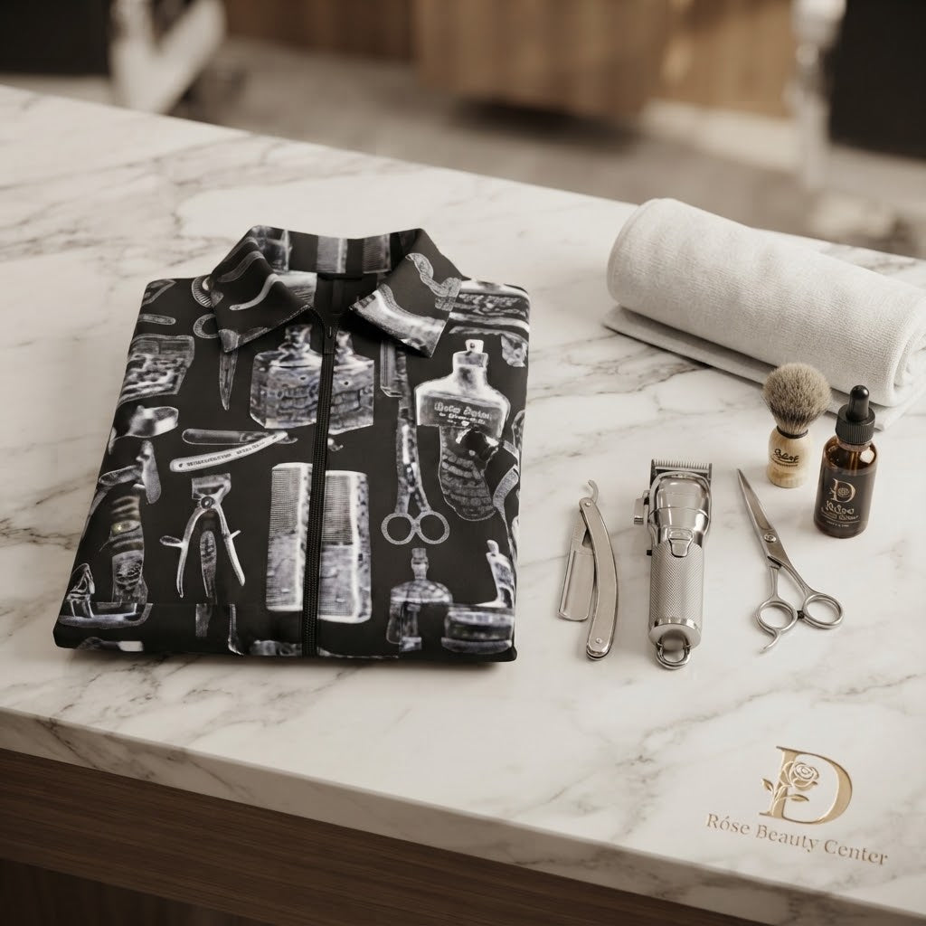 Cite of Paris Jacket de Barbero Estampado Extra Large CC026