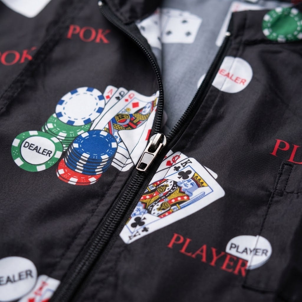 Cite of Paris Jacket de Barbero Negro Estampado X-Large – CC036