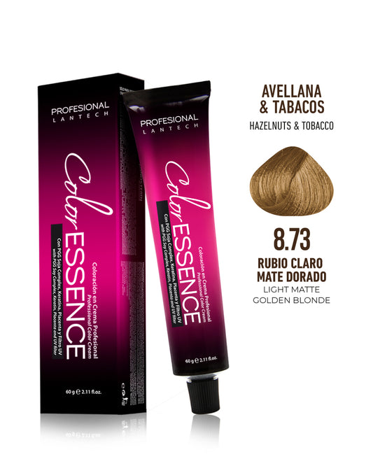 LANOSTERIN PROFESIONAL TINTE COLOR ESSENCE #8.73 RUBIO CLARO MATE DORADO 2.11 OZ CEN1873