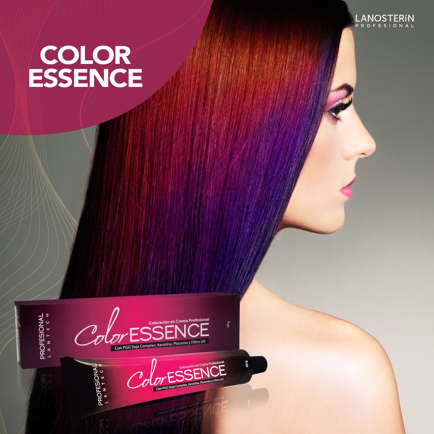 LANOSTERIN PROFESIONAL TINTE COLOR ESSENCE #3000 ANARANJADO 2.11 OZ CEN13000