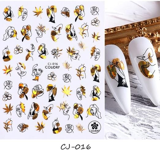 Pop Finger 3D Design Nail Stickers CJ-016