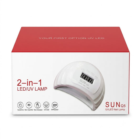 Lámpara UV/LED SUN Q5 36W 2 en 1 para Uñas – CL009