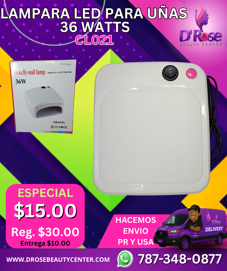 Lámpara LED para Uñas BeauFly Nail Lamp 36W – Modelo CL021