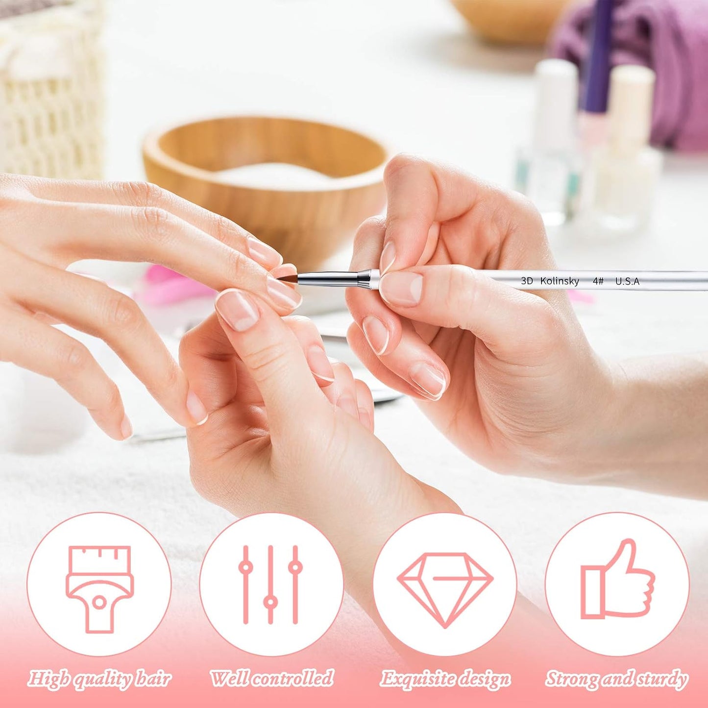 Cité of Paris Pincel de Relieve #4 para Nail Art 3D CP023