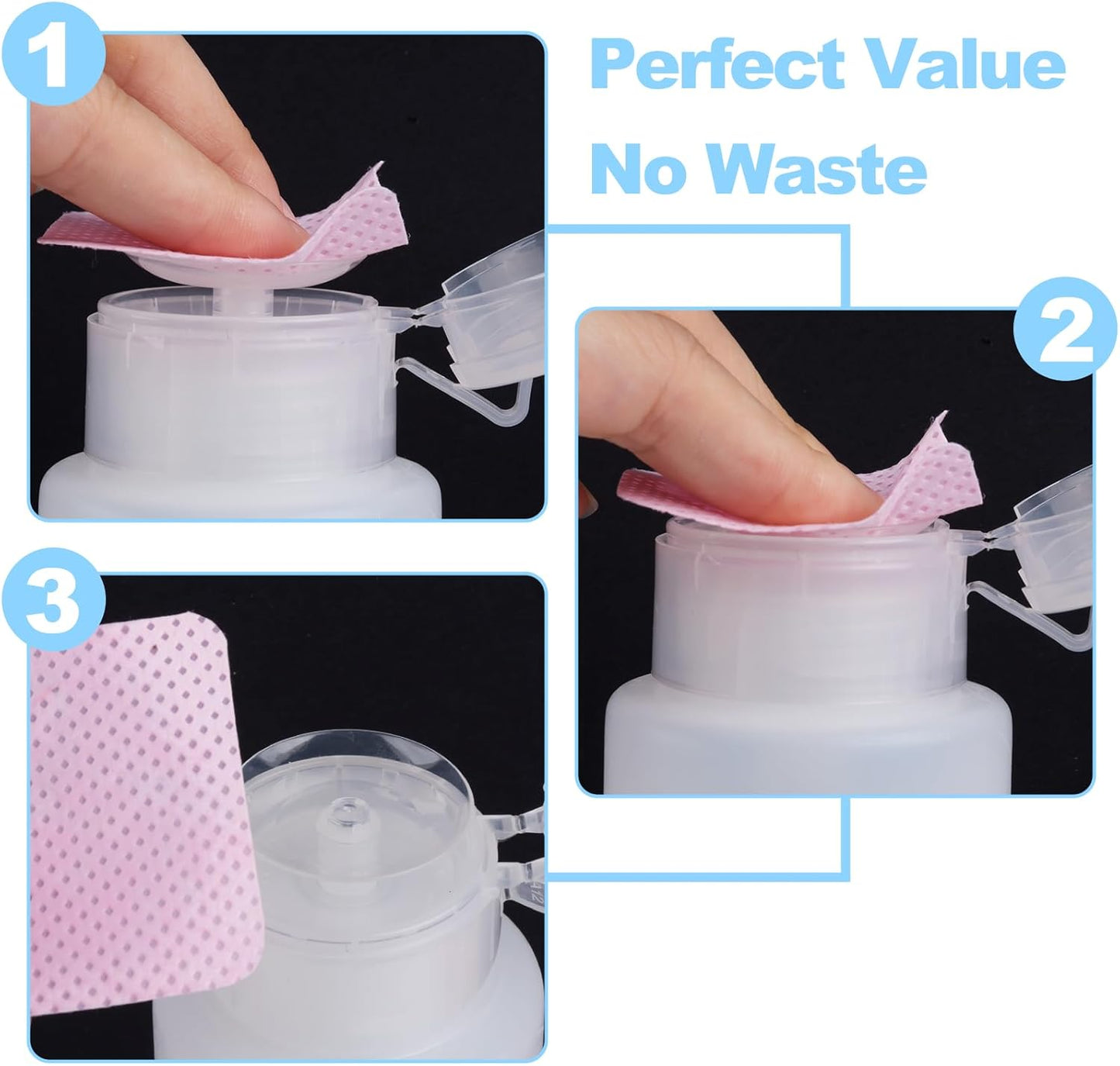 Cité Pompa de Acetona con Tapa Plástica CP032 – Dispensador para Líquidos de Uñas y Belleza
