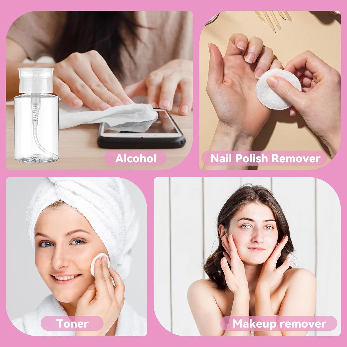 Cité Pompa de Acetona con Tapa Plástica CP032 – Dispensador para Líquidos de Uñas y Belleza
