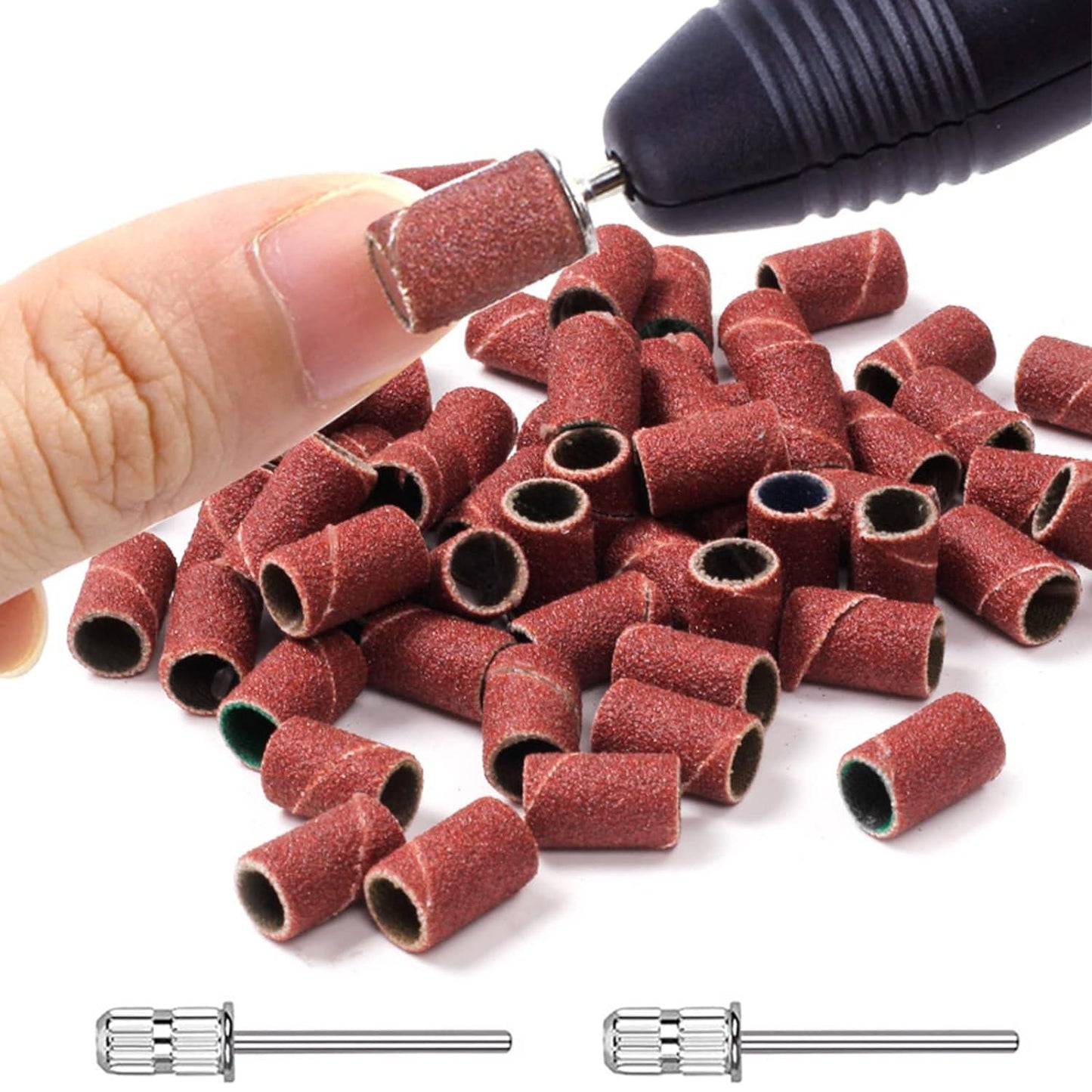 Cité Set de Punta Cilíndrica para Máquina de Uñas con 10 Bandas de Repuesto CP040