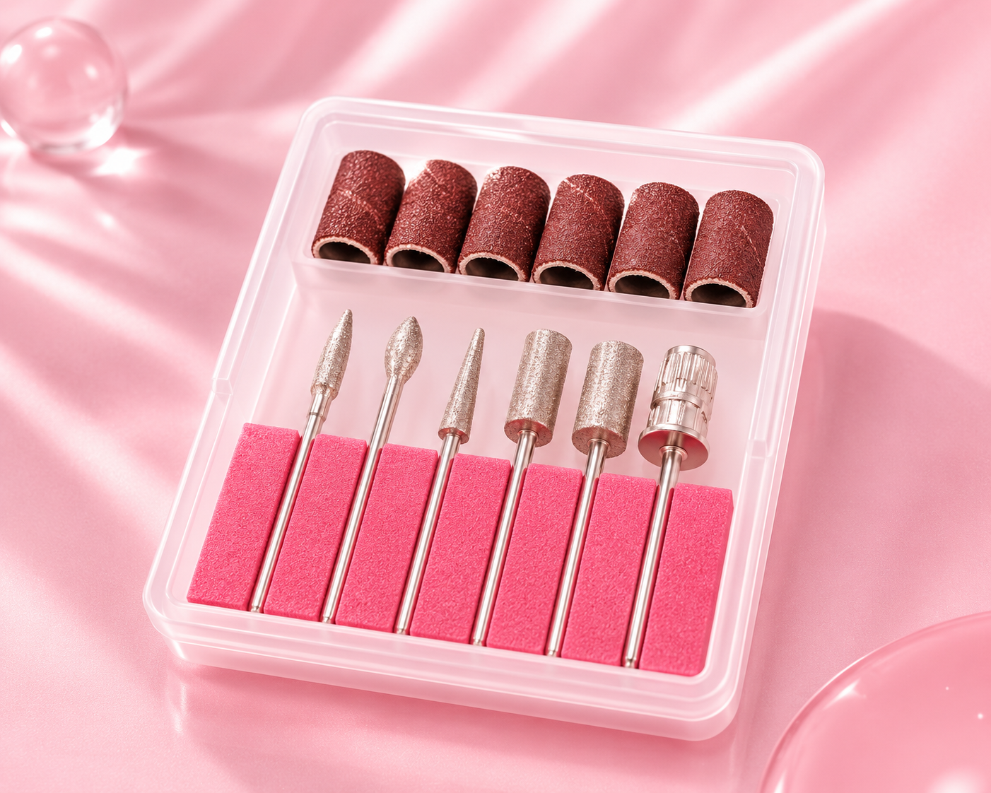 Cité Kit de Puntas y Mandril para Máquina de Uñas 12 Piezas CP042