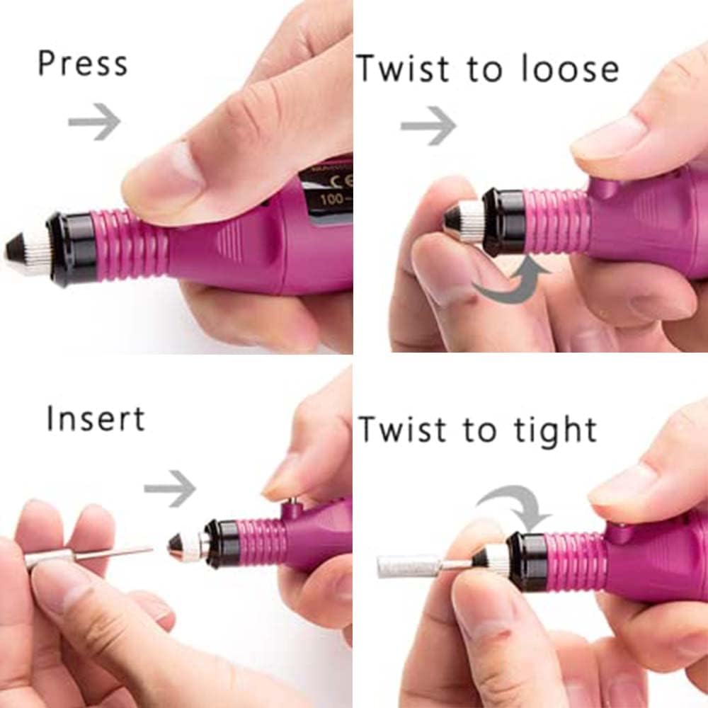 Cité Kit de Puntas y Mandril para Máquina de Uñas 12 Piezas CP042