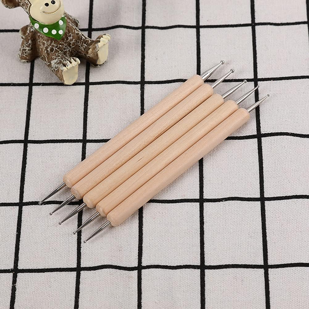 Cité Kit de Punteros Doble Punta para Nail Art 5 Piezas CP043