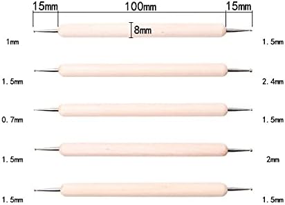 Cité Kit de Punteros Doble Punta para Nail Art 5 Piezas CP043
