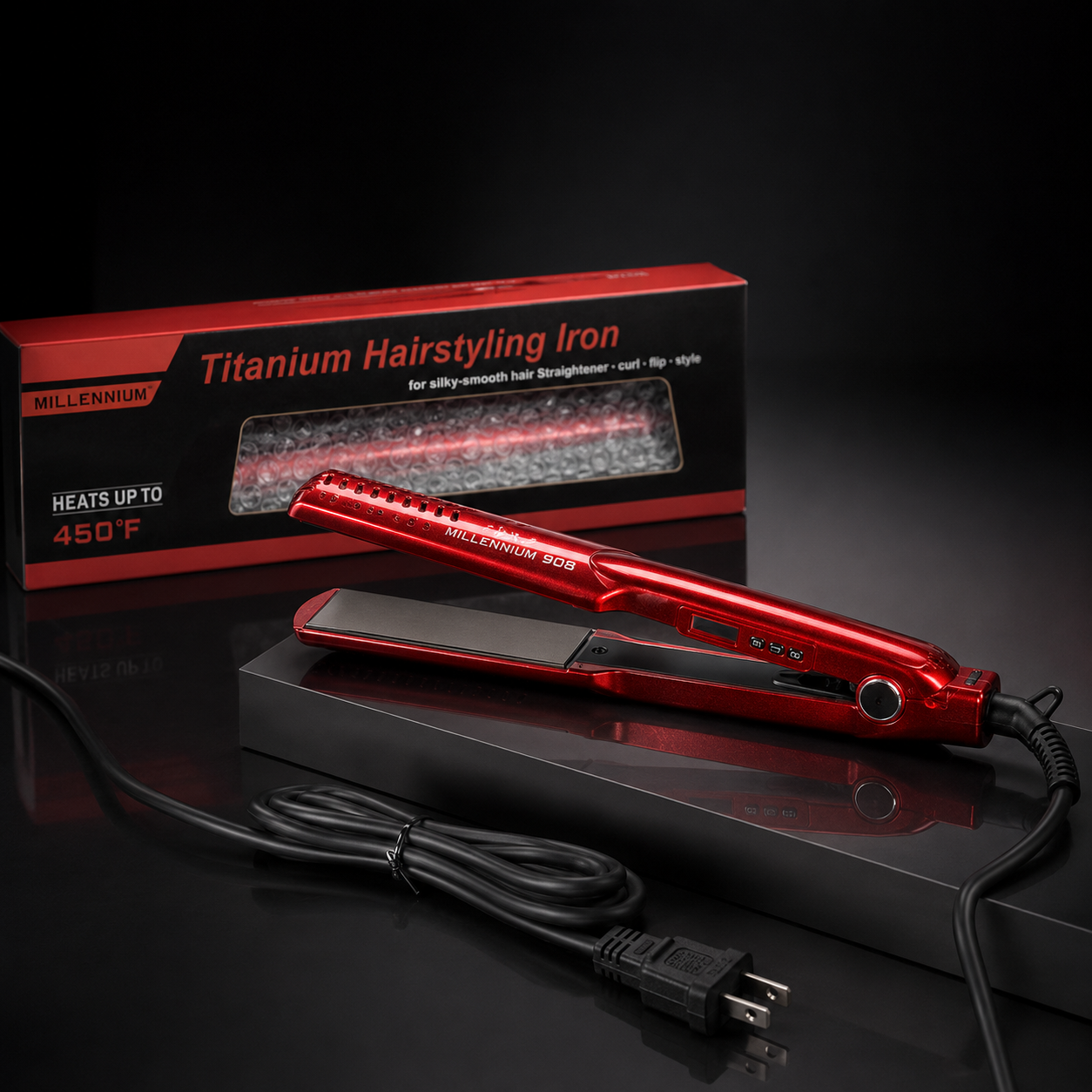 Millennium 908 Plancha Profesional de Titanio 450 °F CP050