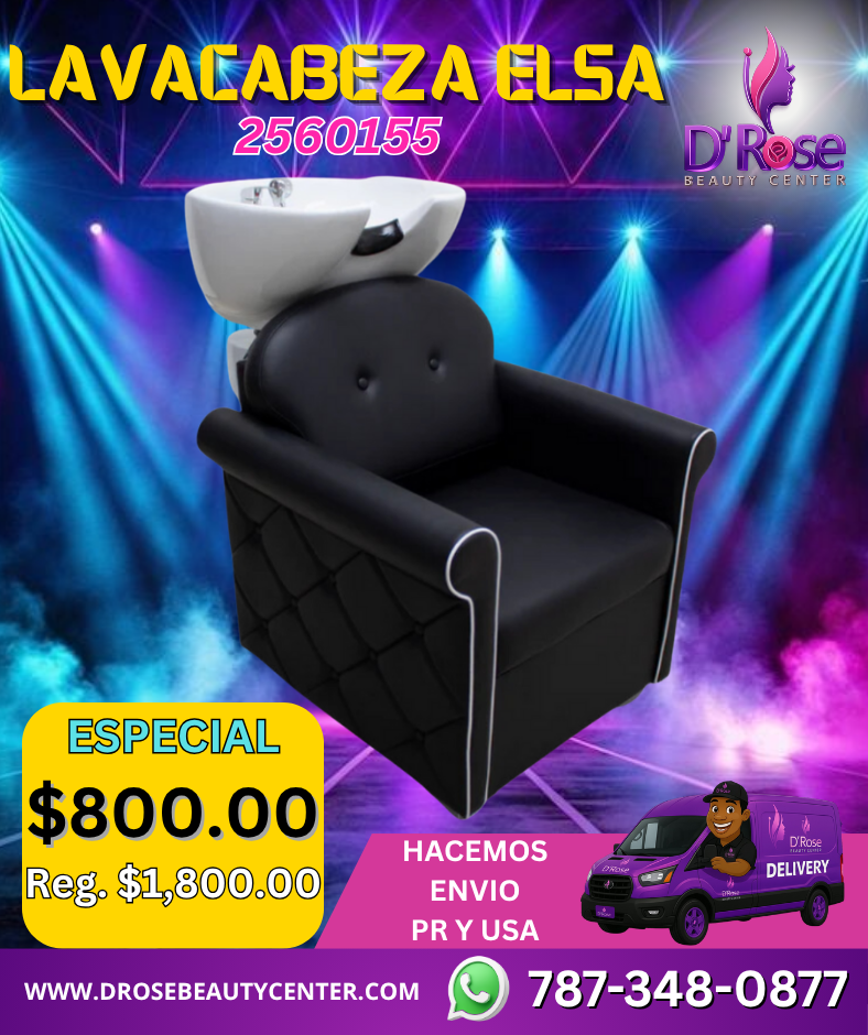 🖤 LAVACABEZA ELSA PARA ESTILISTA O BARBERO | MODELO 2560155
