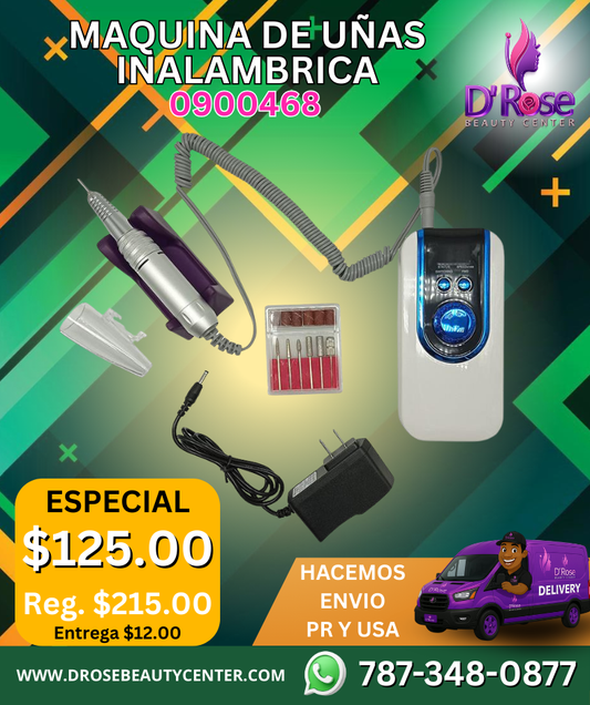 Beauty Style Grinding Machine – Máquina de Uñas Recargable 30,000 RPM (0900468)
