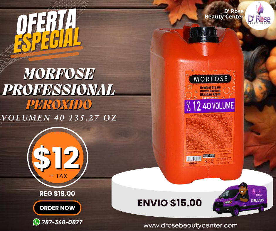 💜 MORFOSE PROFESSIONAL PERÓXIDO VOLUMEN 40 – 135.27 OZ (MP404ML)