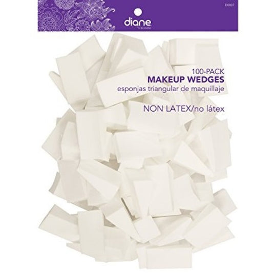 Diane Makeup Wedges 100-Pack D0007 – Esponjas Triangulares de Maquillaje Non Latex