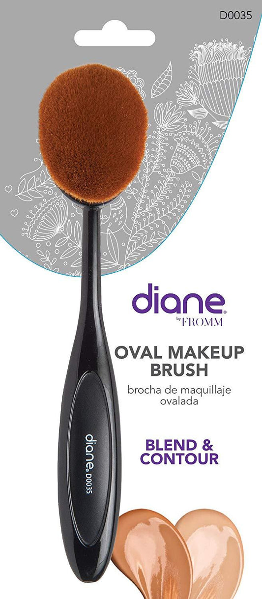Diane Oval Makeup Brush D0035 – Brocha Ovalada para Maquillaje, Base, Difuminado y Contorno