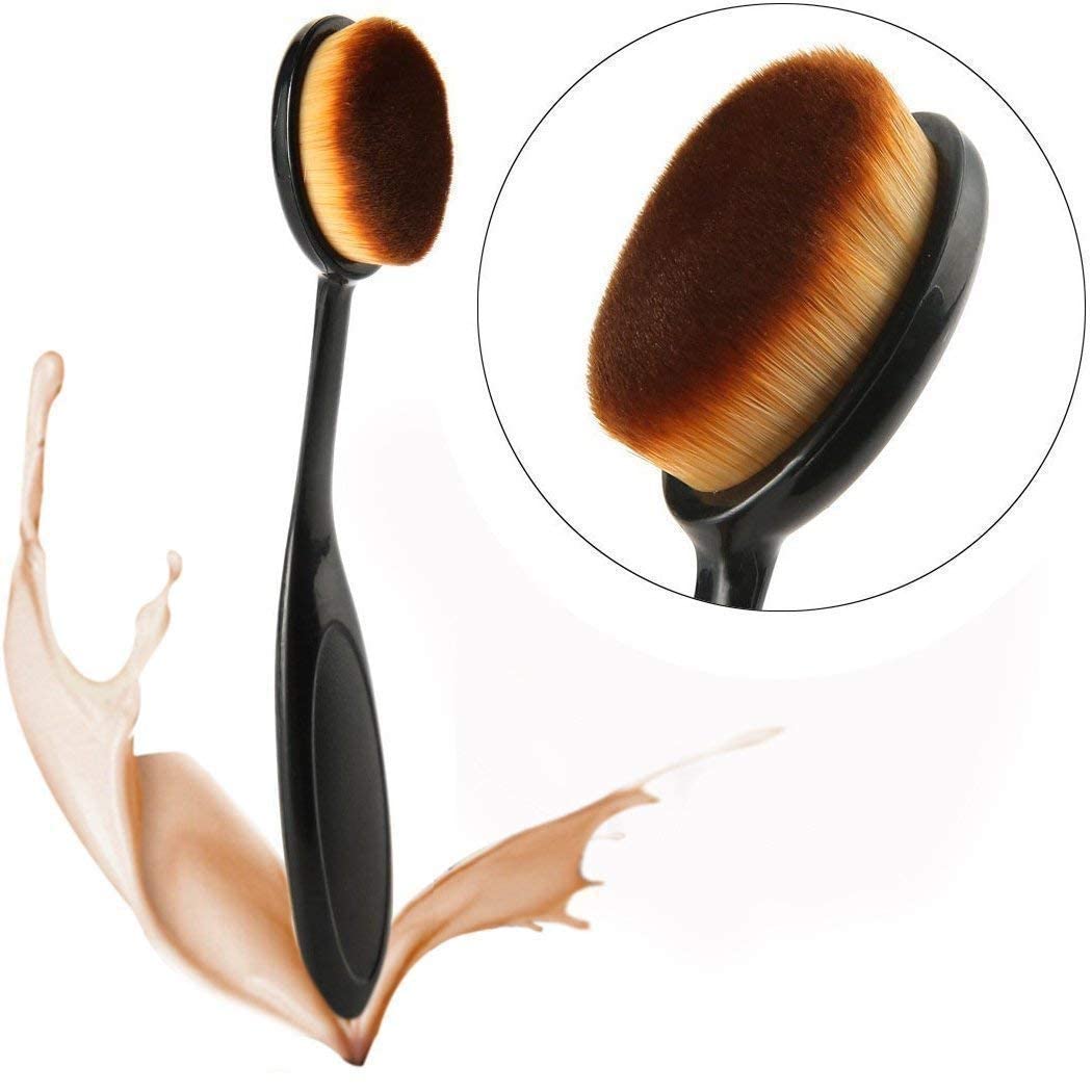 Diane Oval Makeup Brush D0035 – Brocha Ovalada para Maquillaje, Base, Difuminado y Contorno