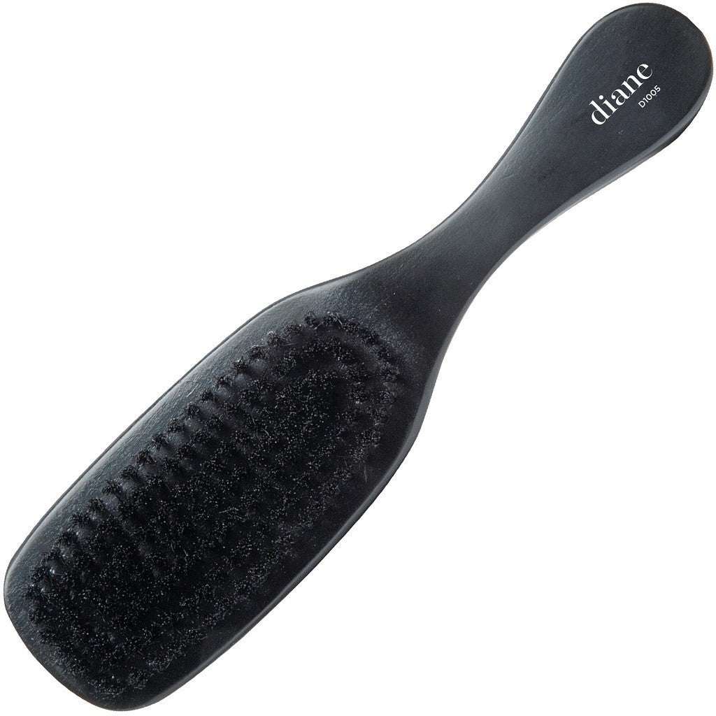 Diane Men 100% Boar Wave Brush Soft D1005 – Cepillo Curvo de Cerdas de Jabalí para Waves