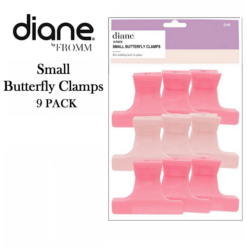 Diane 9-Pack Small Butterfly Clamps D14F – Pinzas Mariposa Pequeñas para Sujetar el Cabello