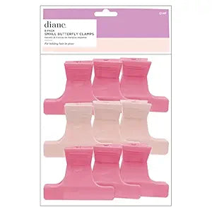 Diane 9-Pack Small Butterfly Clamps D14F – Pinzas Mariposa Pequeñas para Sujetar el Cabello