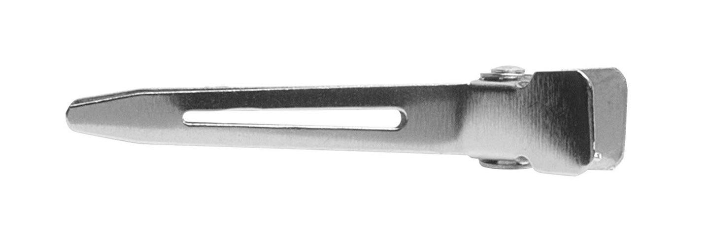 Diane 80-Pack 1¾” Single Prong Clips D15 – Clips Metálicos Profesionales para Rulos, Pin Curls y Secciones de Cabello
