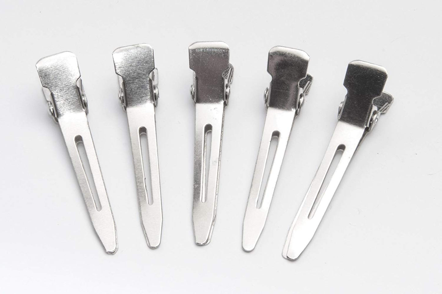 Diane 80-Pack 1¾” Single Prong Clips D15 – Clips Metálicos Profesionales para Rulos, Pin Curls y Secciones de Cabello