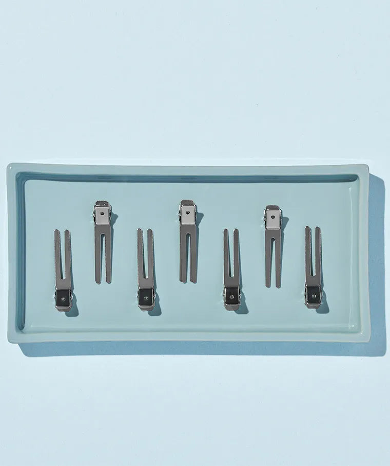 Diane Double Prong Clips 80-Pack 1¾” D17 – Clips Metálicos Profesionales para Sujetar Cabello y Rulos
