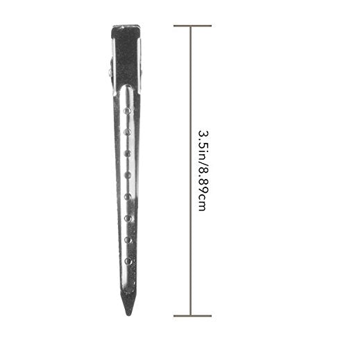 Diane 12-Pack 3½” Duck Bill Clips D210C – Clips Profesionales para Seccionar y Sujetar el Cabello
