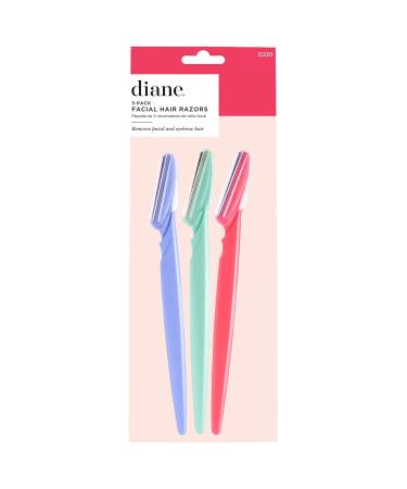 Diane 3-Pack Eyebrow Razors D220