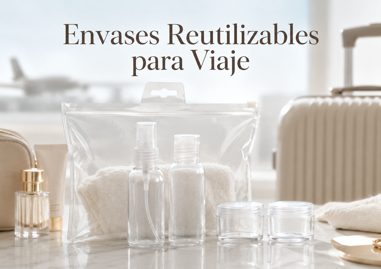 Diane Travel Set 4PZ D3018 – Set de Viaje Reutilizable TSA Approved