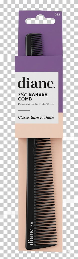 Diane Barber Comb 7¼” D32 Peine Profesional de Barbero