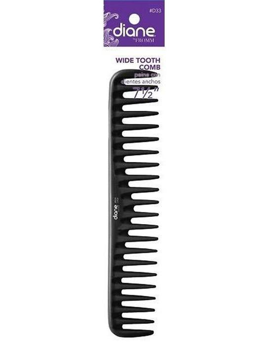DIANE Wide Tooth Comb 7 ½” D33 – Peine Profesional de Dientes Anchos