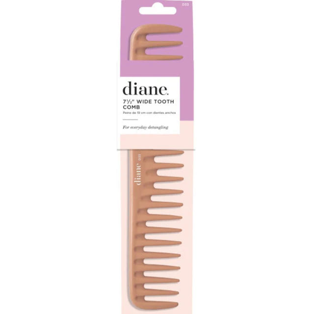 DIANE Wide Tooth Comb 7 ½” D33 – Peine Profesional de Dientes Anchos