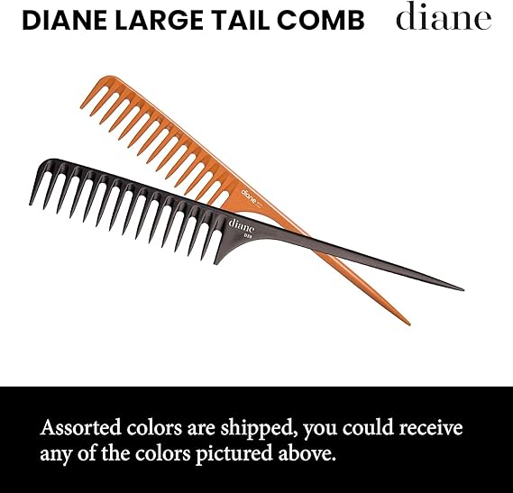 Diane Wide Tooth Rat Tail Comb 11 ½” D39