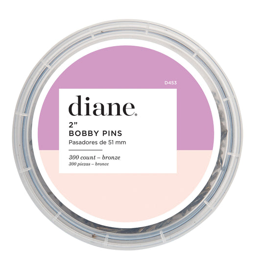 DIANE 300-Pack Bob Pins 2" Bronze D453 – Pasadores Profesionales Color Bronze