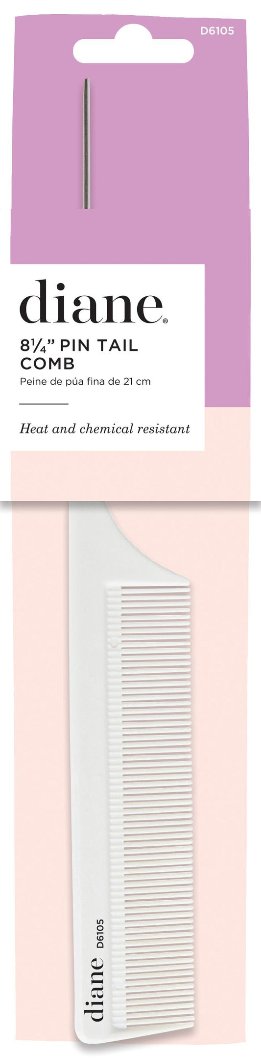 Diane Heat Resistant Pin Tail Comb 8 ¼” D6105