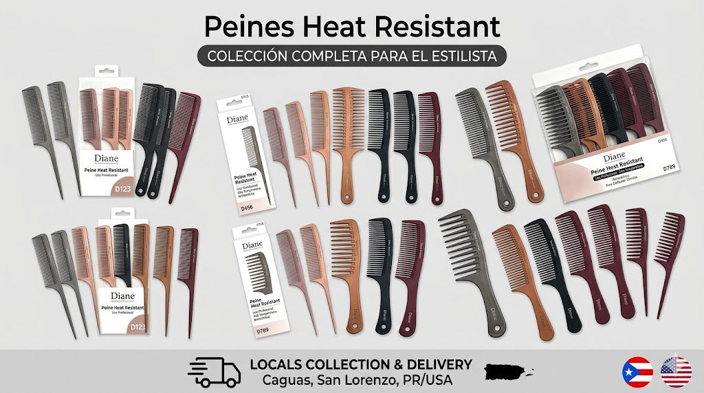 Diane Heat Resistant Pin Tail Comb 8 ¼” D6105
