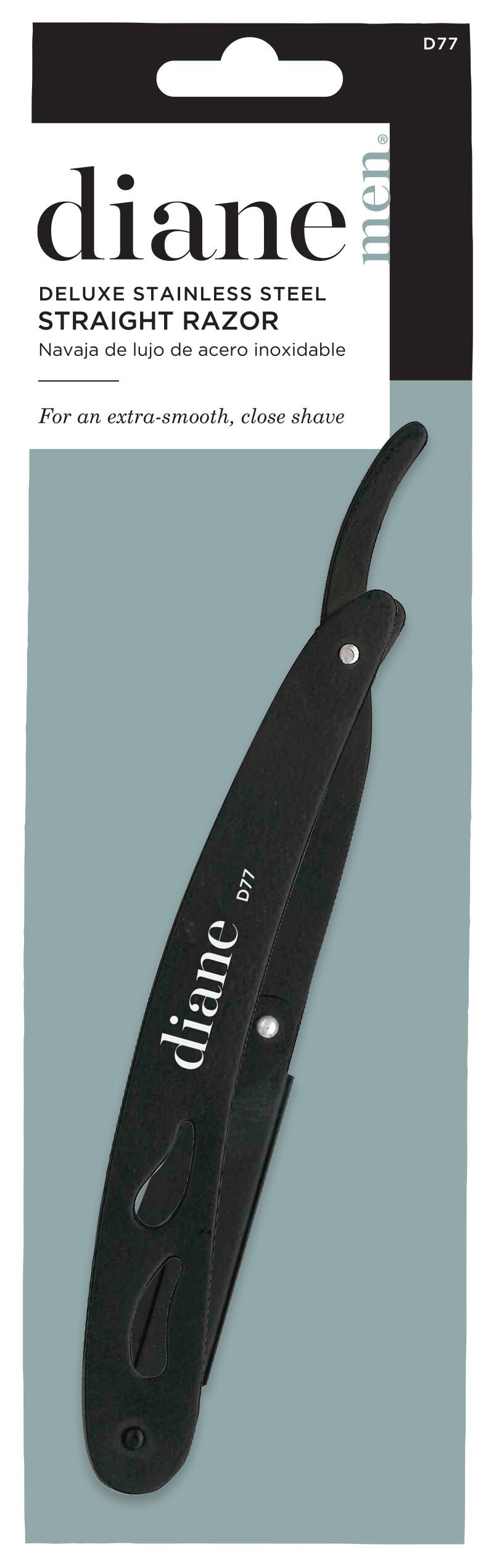 Diane Deluxe Stainless Steel Straight Razor D77 Navaja de Lujo de Acero Inoxidable
