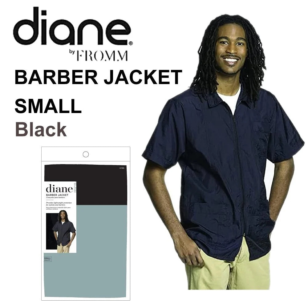 Diane by Fromm Chaqueta Profesional de Barbero Negra Small – D785