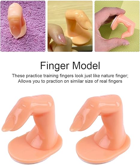 💅 Diane Practice Finger D912 – Dedo de Práctica Profesional para Uñas Acrílicas, Gel y Diseño