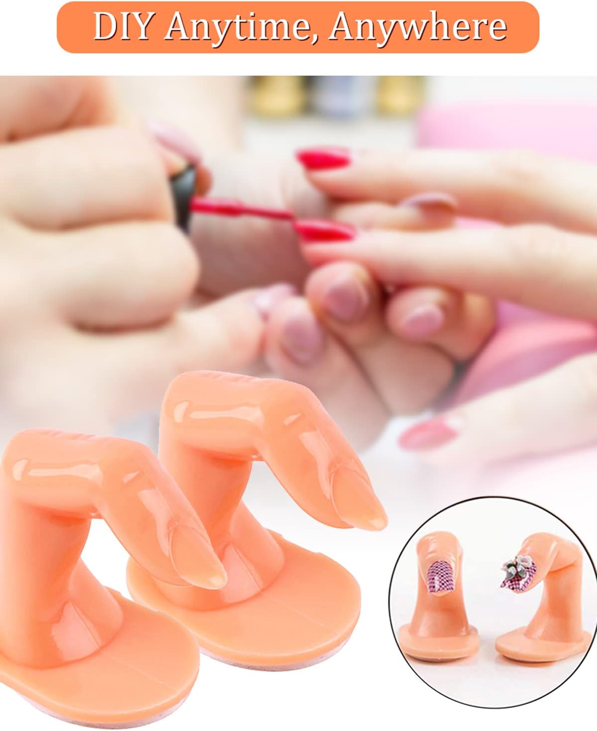 💅 Diane Practice Finger D912 – Dedo de Práctica Profesional para Uñas Acrílicas, Gel y Diseño