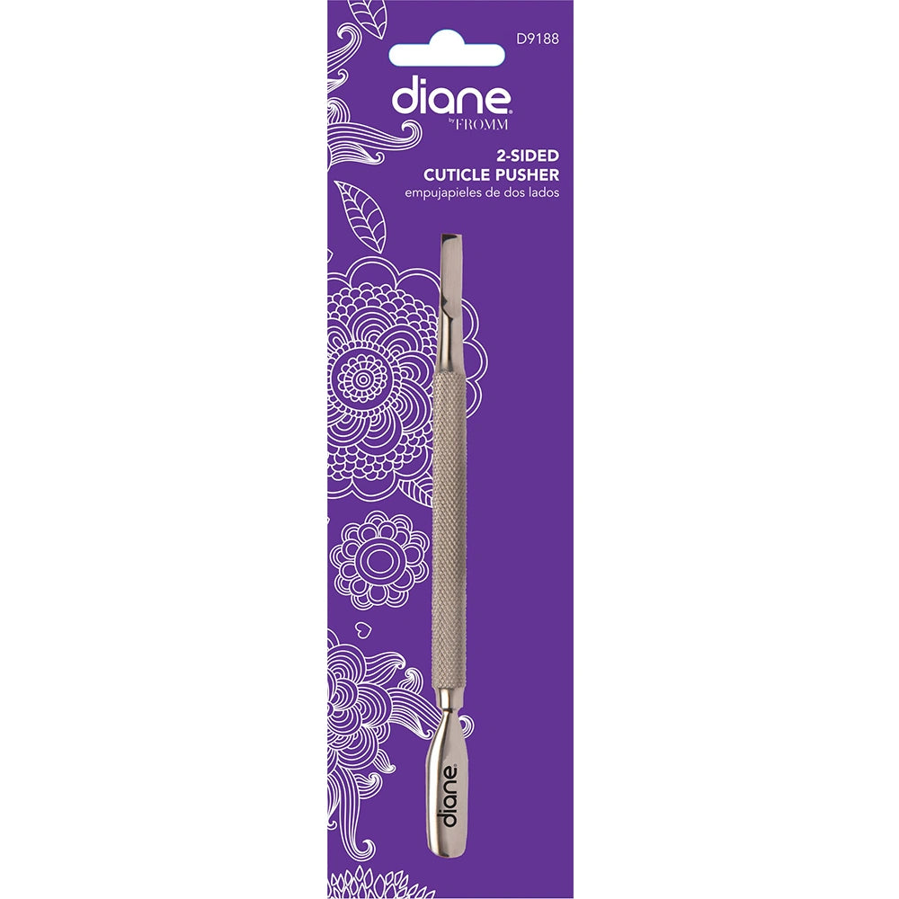 Diane 2-Sided Cuticle Pusher D9188 Empujapieles de Dos Lados en Acero Inoxidable