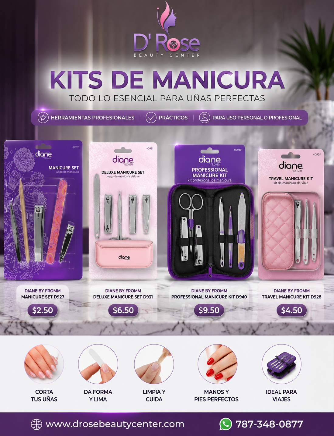 Diane Manicure Set D927 – Kit de Manicura Profesional