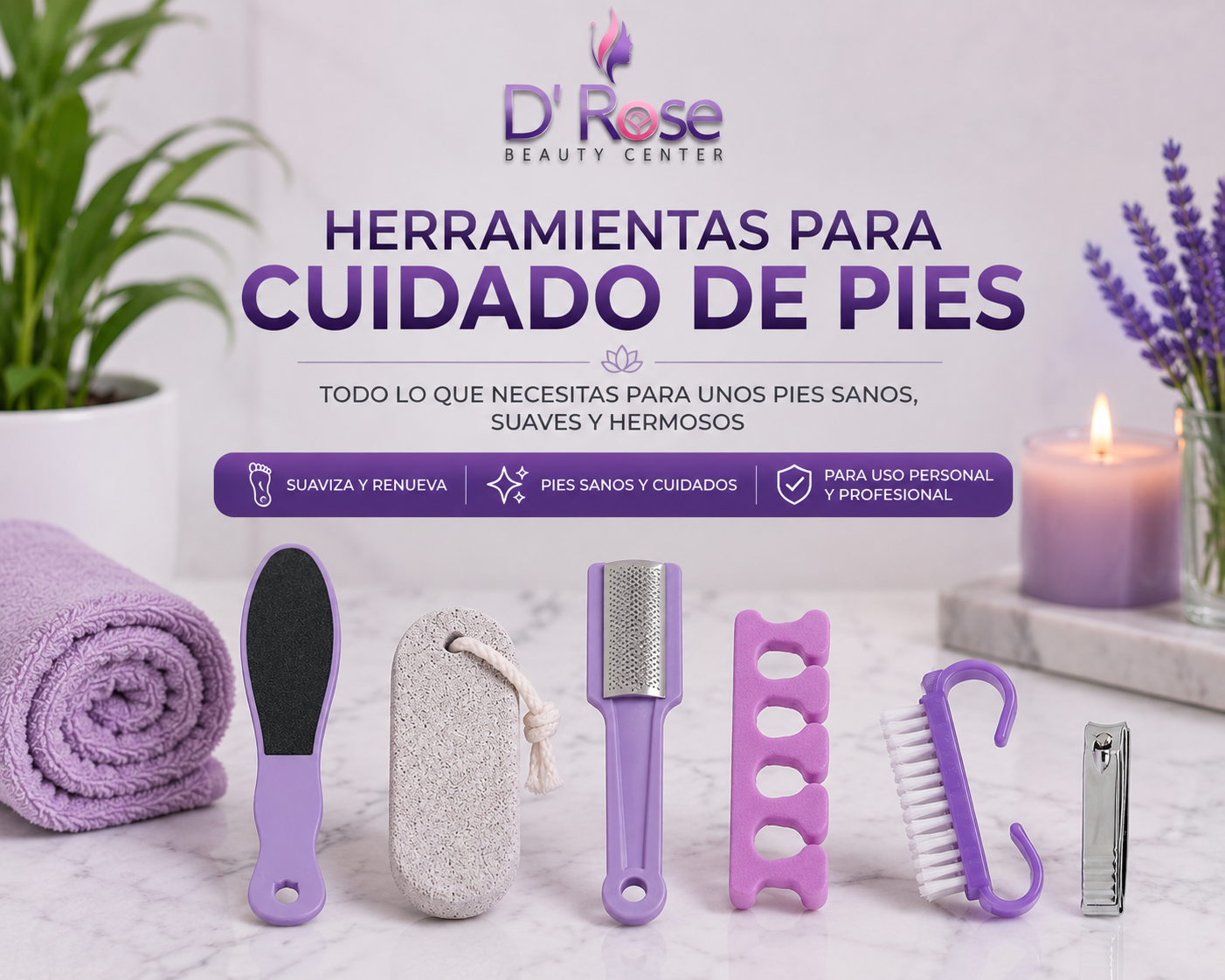 Diane Pedicure Set 4 Piezas D928